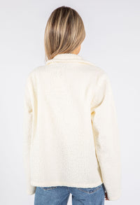 Gold Button Detail Boucle Short Smart Jacket