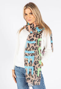 Bold Leopard Print Scarf