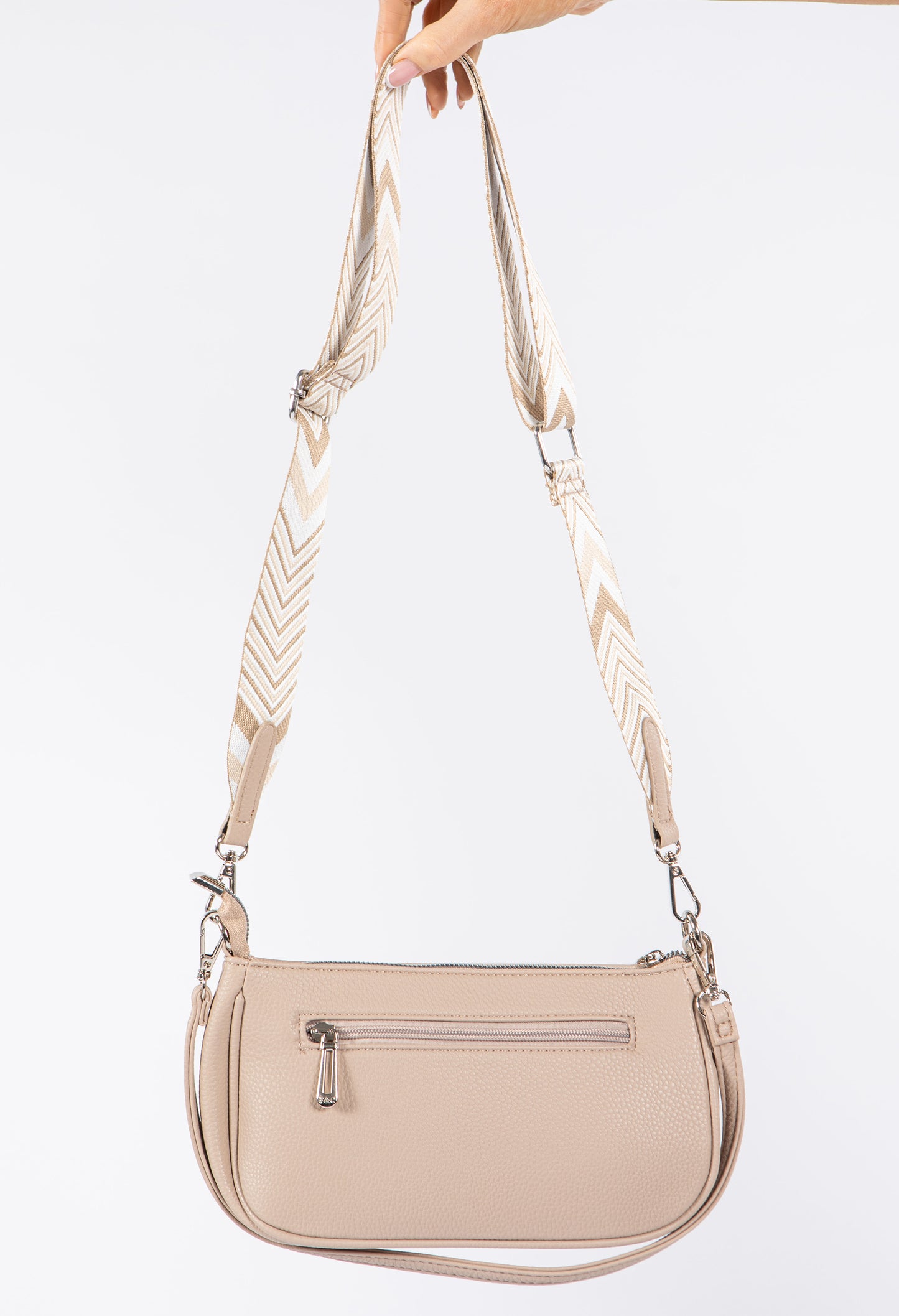 Tonal Strap Cross Body Bag