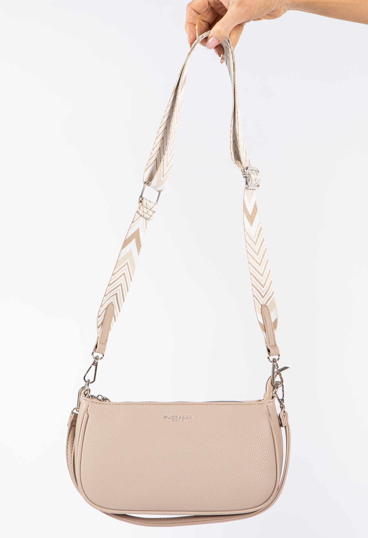 Tonal Strap Cross Body Bag