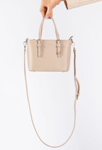 Structured Cross Body Bucket Bag