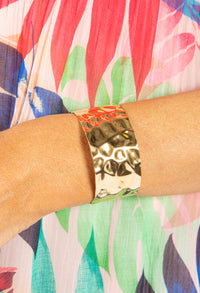 Mini Statement Gold Cuff