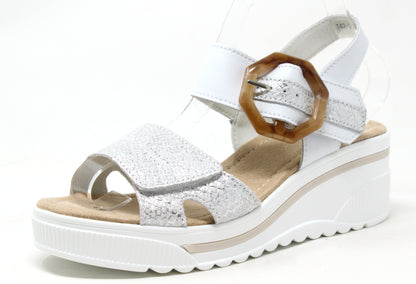 Buckle Detail Wedge Sandal