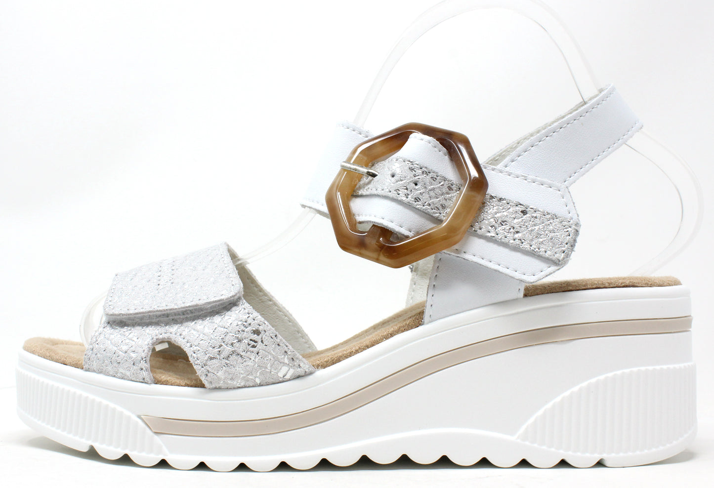 Buckle Detail Wedge Sandal