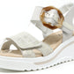 Buckle Detail Wedge Sandal