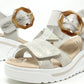 Buckle Detail Wedge Sandal