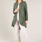 Contrast Lining Military Jacket