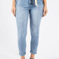 Pearl Satin Belt Detail Jeans