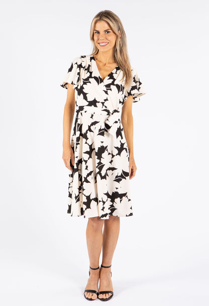 Floral Monochrome Dress