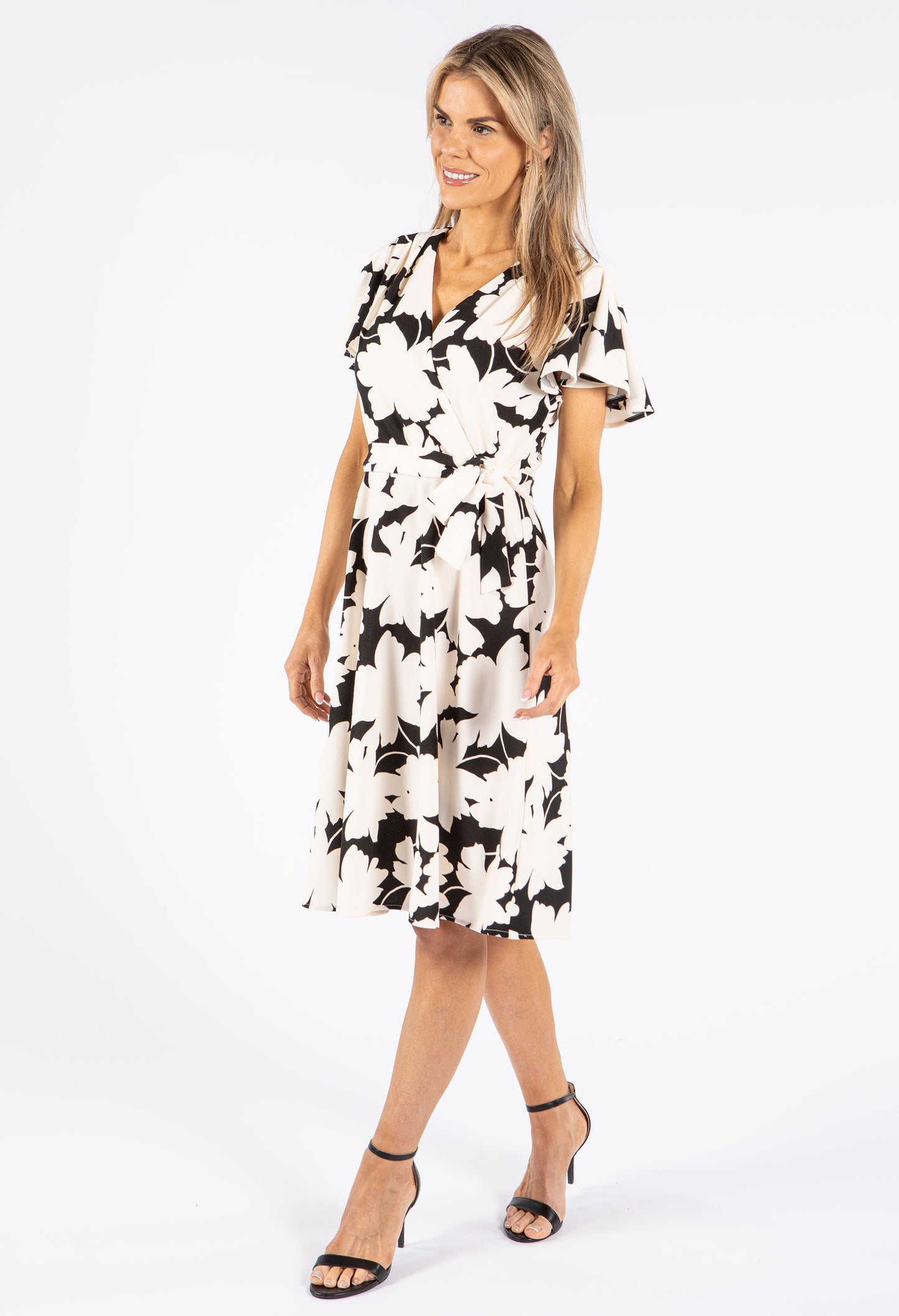 Floral Monochrome Dress