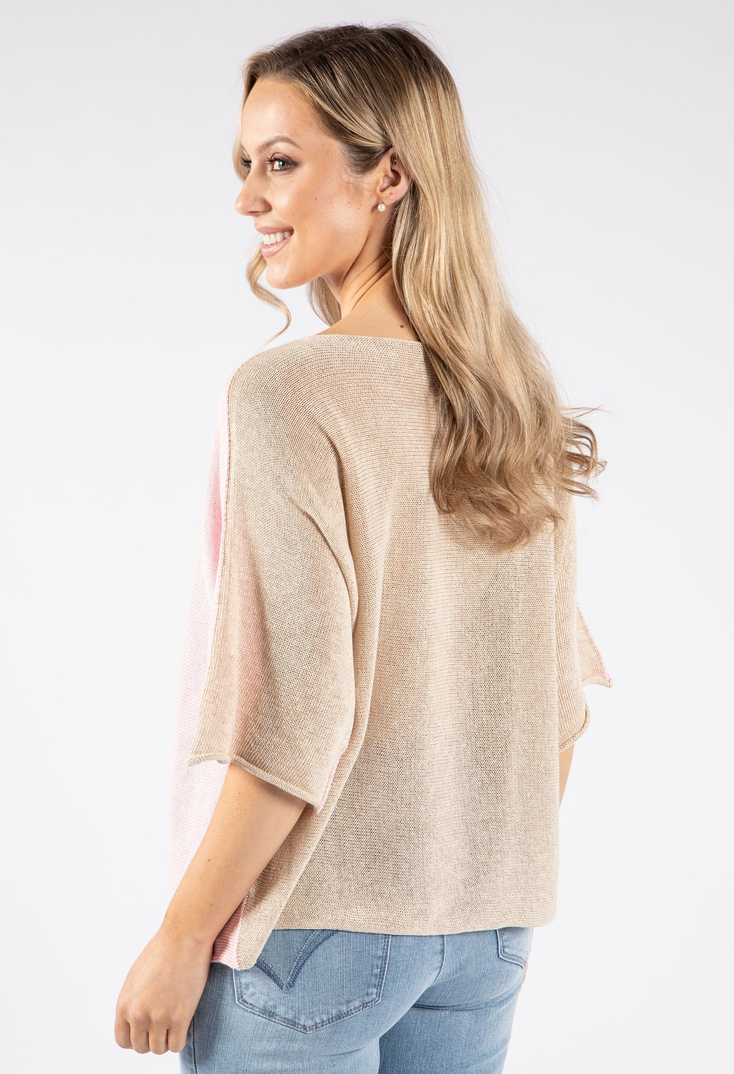 Two Tone Knit Pullover