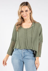 Relaxed Cropped Knit