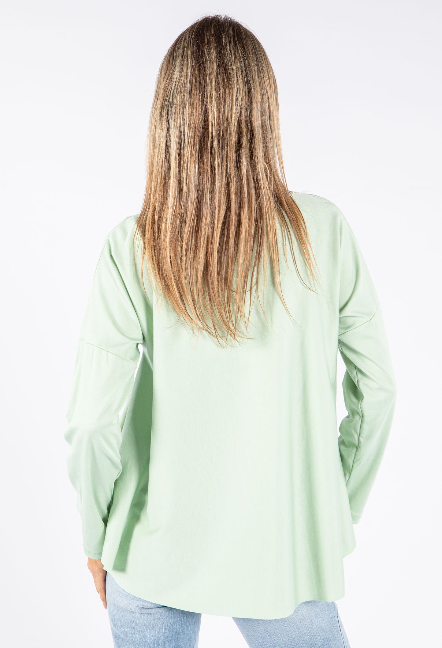 Soft Sleeve Top with Necklace