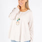 Soft Sleeve Top with Necklace