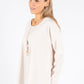 Soft Sleeve Top with Necklace