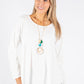 Soft Sleeve Top with Necklace