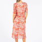 Floral Plisse Pop Over Dress