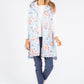 Longline Floral Print Gilet