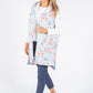 Longline Floral Print Gilet