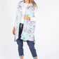 Longline Floral Print Gilet