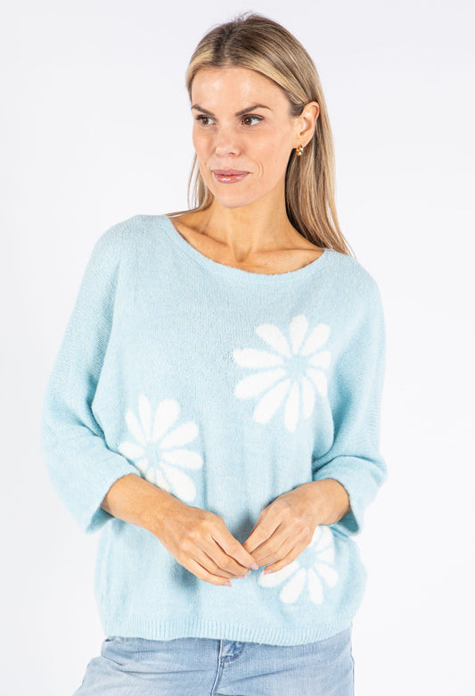 Relaxed Floral Fit Knit