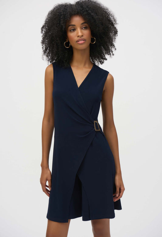 Jewel Belted V-neck Jumpsuit