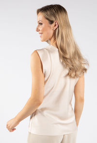 Cowl Neck Satin Top