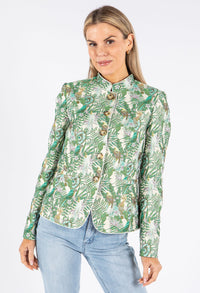 Jungle Print Buttoned Jacket