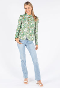 Jungle Print Buttoned Jacket