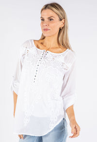 Sequin and Lace Blouse