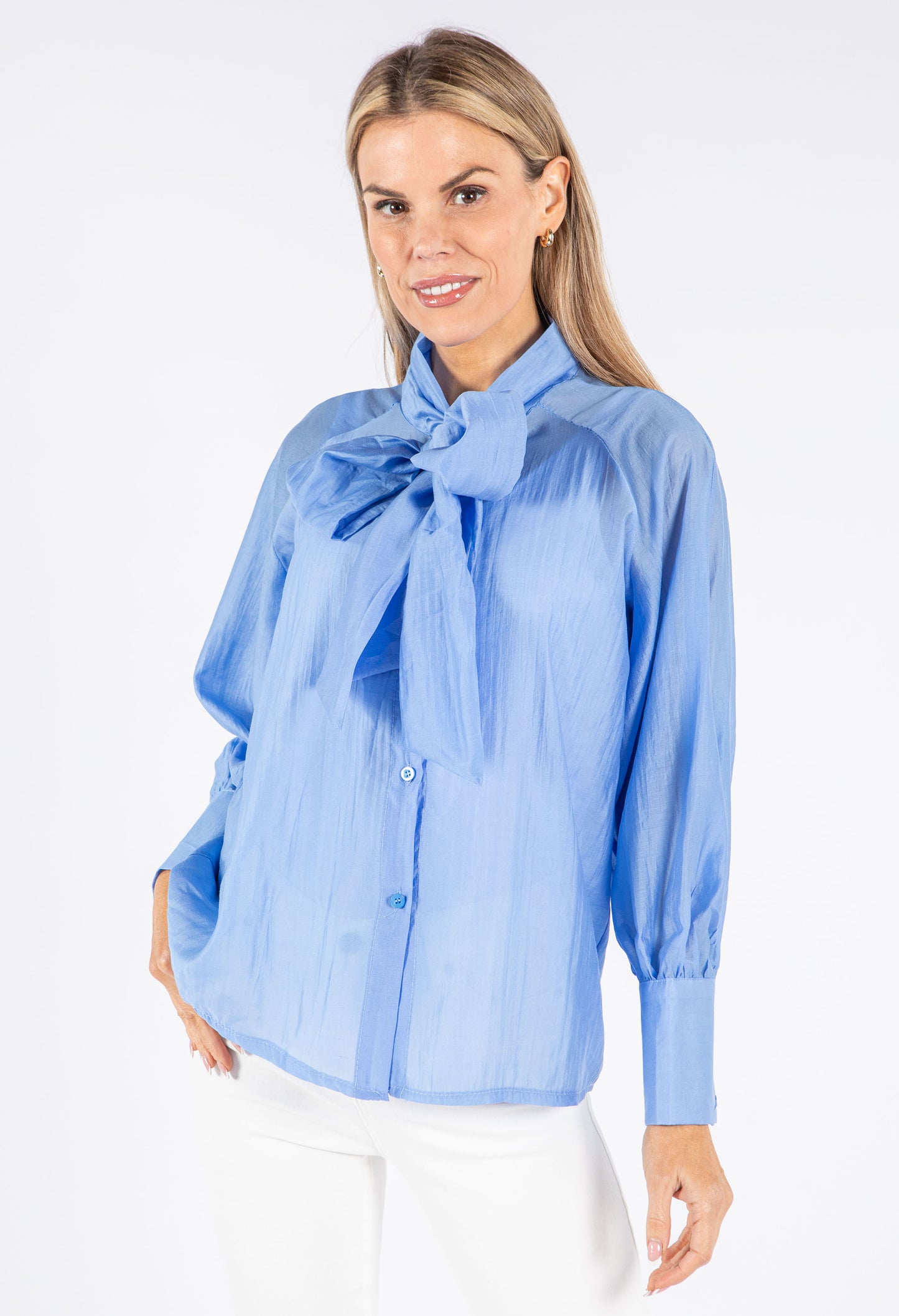 Pussy Bow Tencel Blouse