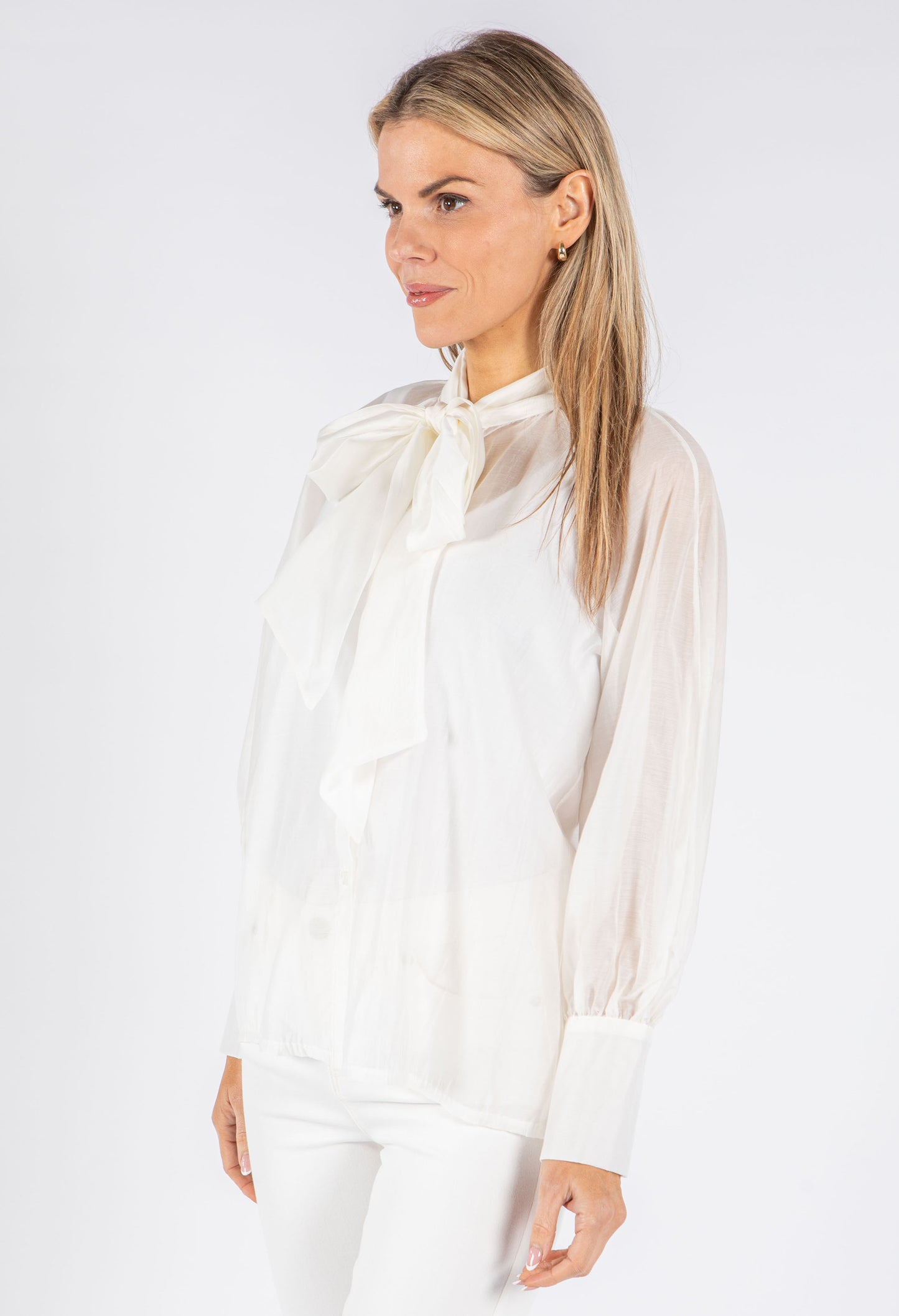 Pussy Bow Tencel Blouse