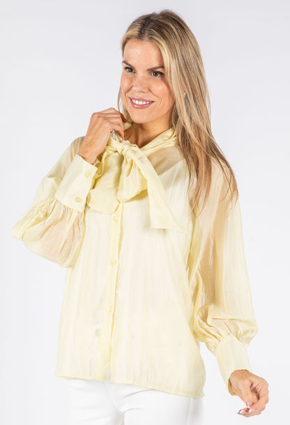 Pussy Bow Tencel Blouse