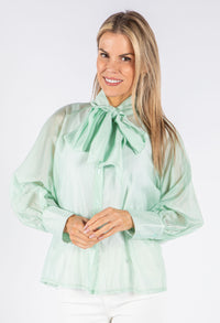 Pussy Bow Tencel Blouse