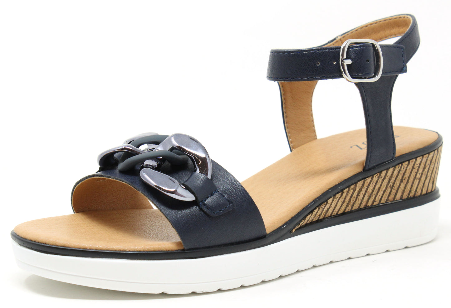 Buckle Wedge Sandal