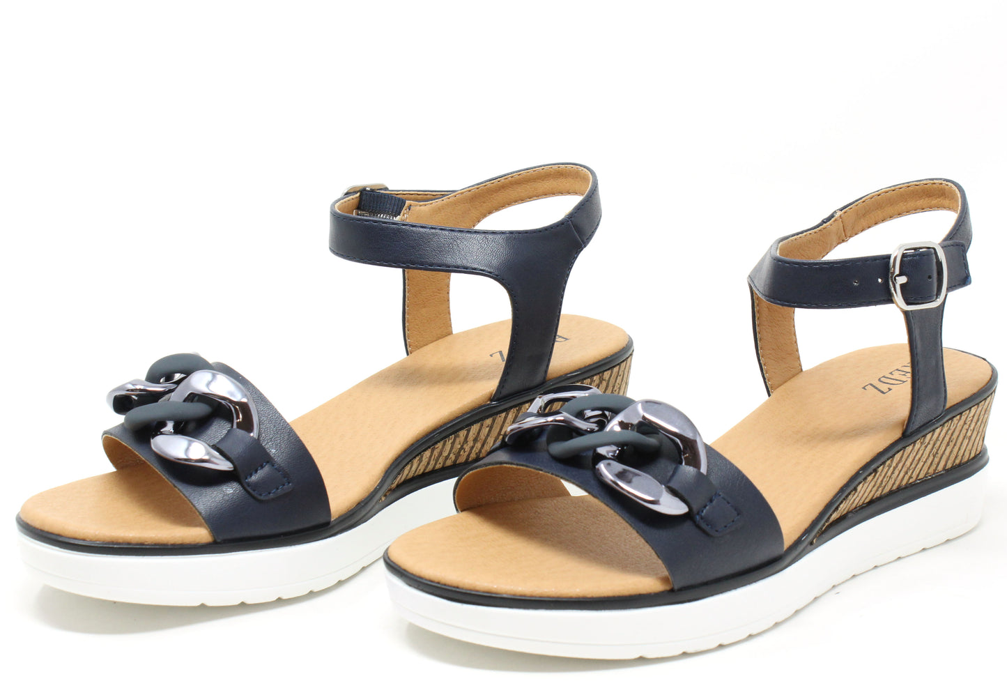 Buckle Wedge Sandal