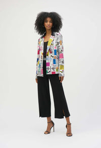 Button Closure Abstract Jacket