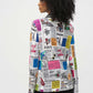 Button Closure Abstract Jacket