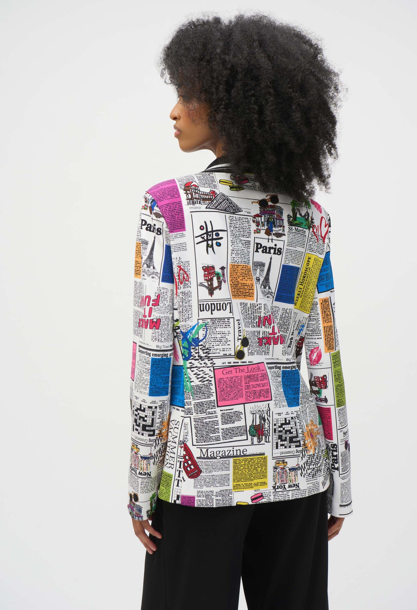 Button Closure Abstract Jacket