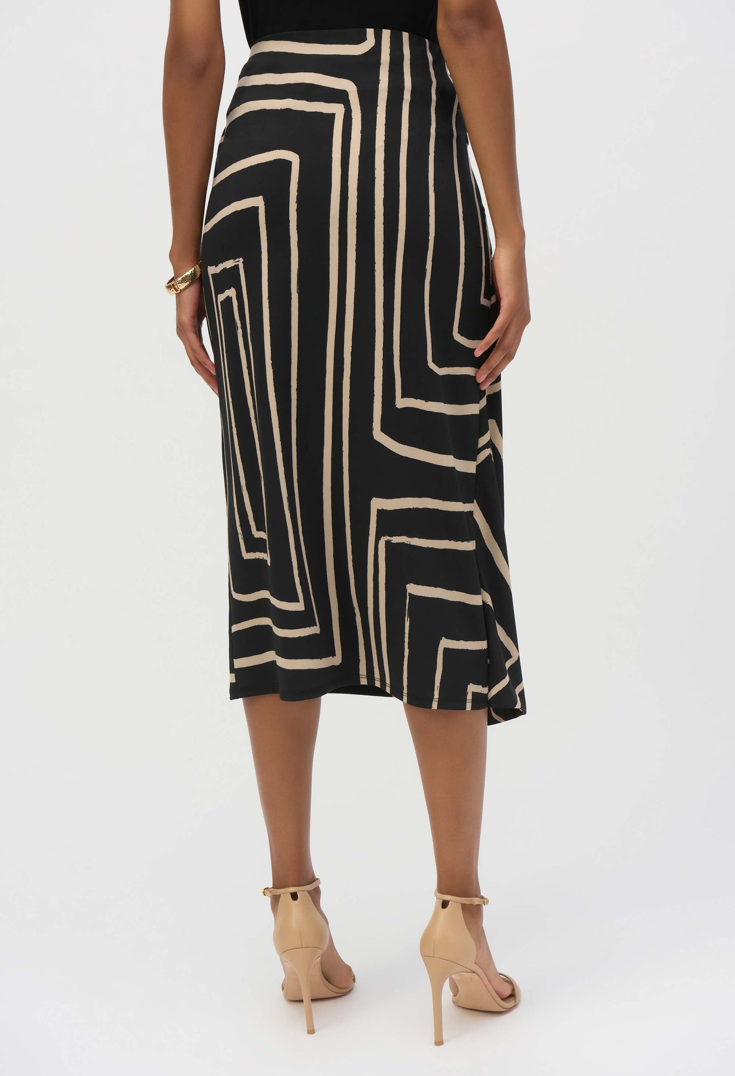 High-waist Midi Wrap Skirt