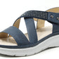 Diamante Cross Strap Sandal