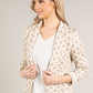 Dotted Single Breasted Blazer