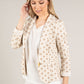 Dotted Single Breasted Blazer