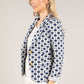 Dotted Single Breasted Blazer