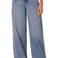 "Ab"solution Skyrise Drawstring Waistband Wide Leg Jeans