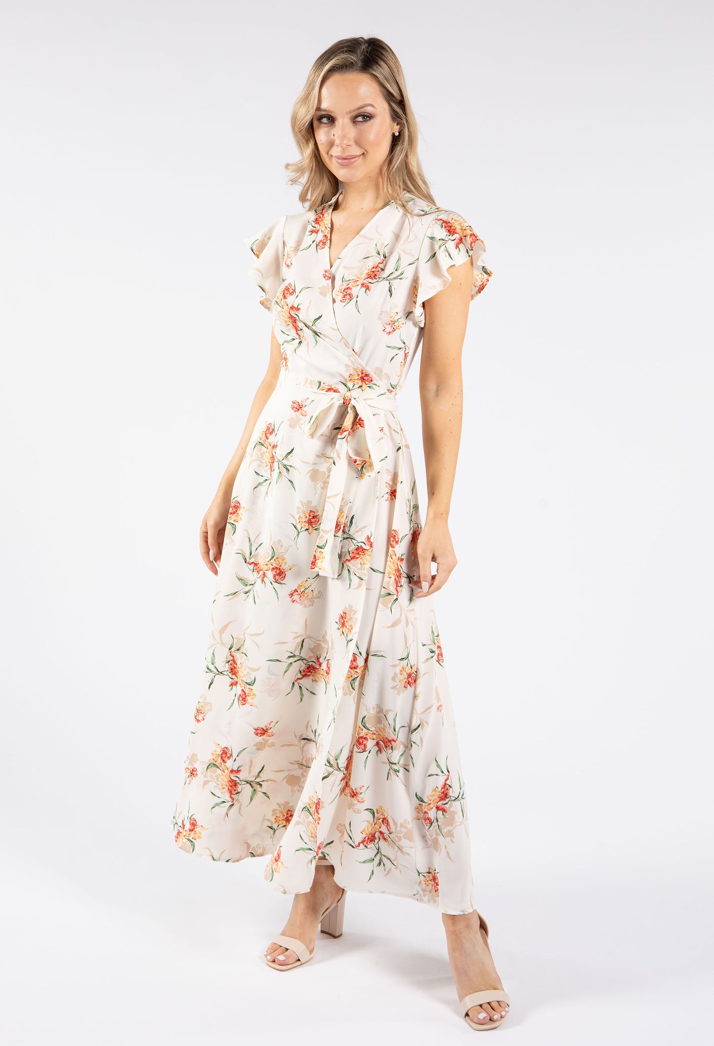 Floral Wrap Maxi Dress