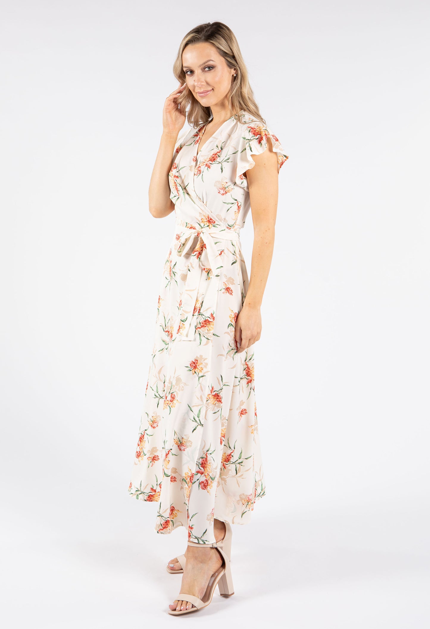 Floral Wrap Maxi Dress