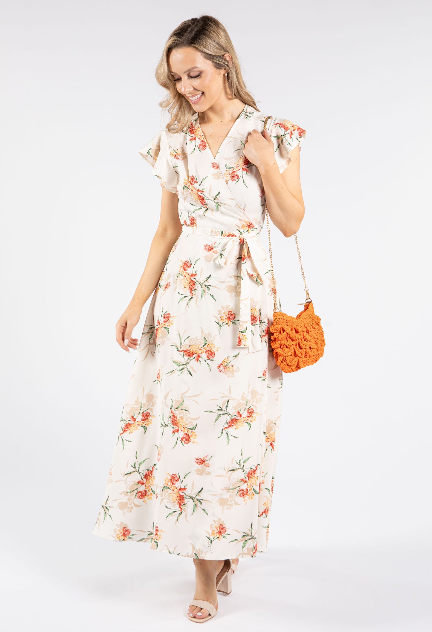 Floral Wrap Maxi Dress