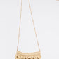 Straw Scalloped Cross Body Bag