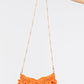 Straw Scalloped Cross Body Bag